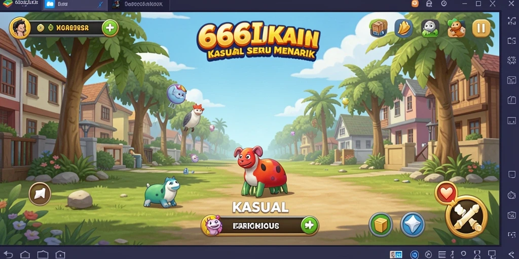 Tampilan antarmuka permainan 666I yang menarik dan interaktif.
