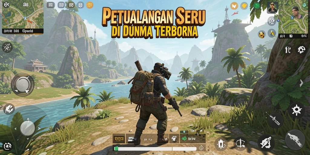 Antarmuka JPS88 menampilkan dunia terbuka yang luas dan interaktif.