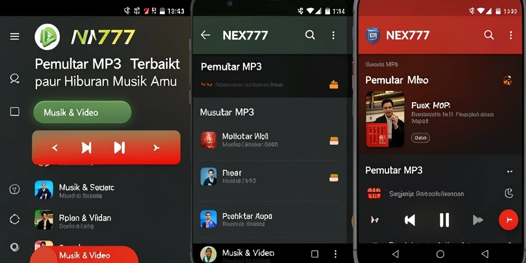 Tampilan antarmuka NEX777 yang menarik dan fungsional.