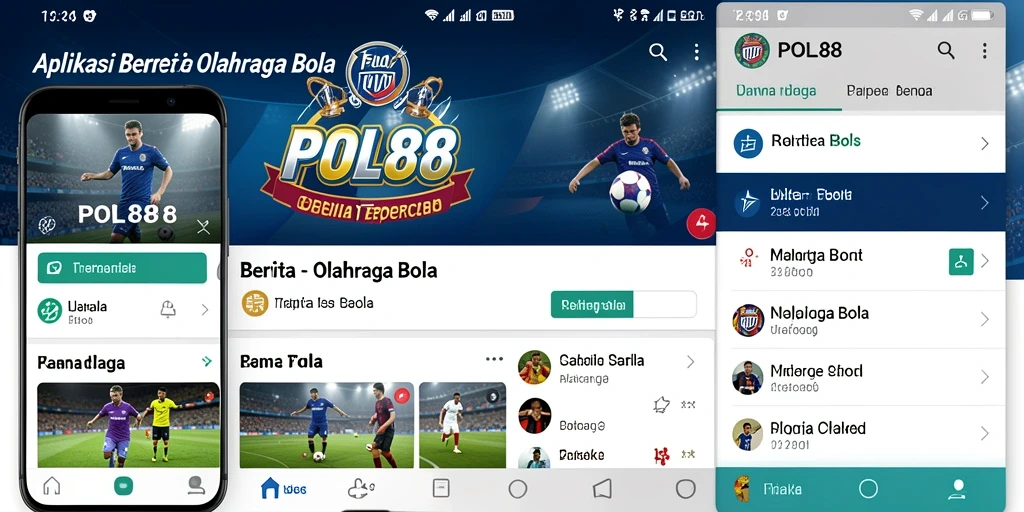 Screenshot utama POL88 menampilkan antarmuka berita olahraga bola yang informatif.