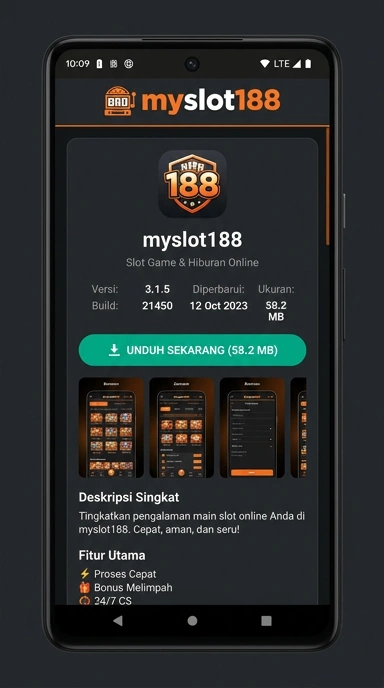 Tampilan halaman APK myslot188